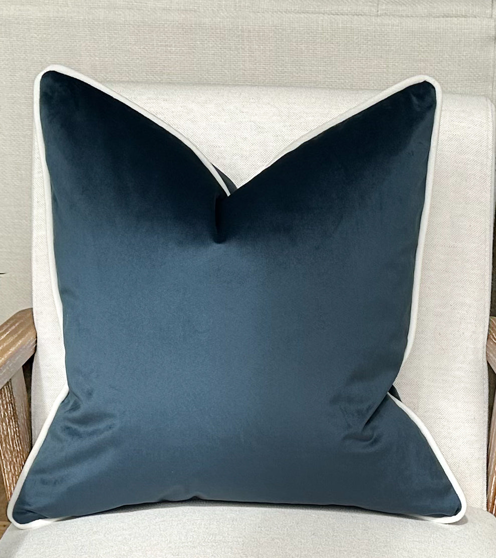 PETROL BLUE | Velvet Cushion
