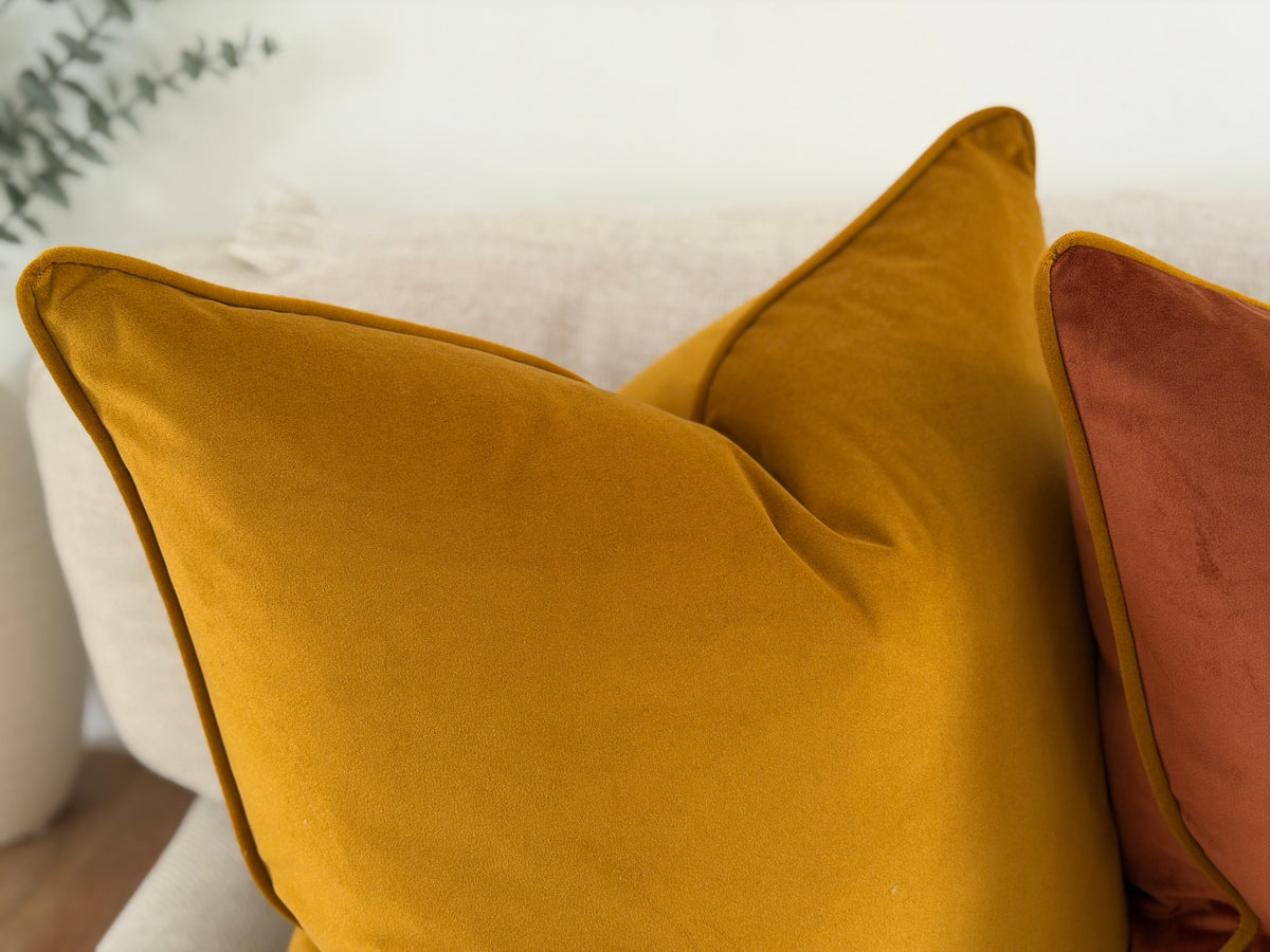 DEEP MUSTARD| Velvet Cushion