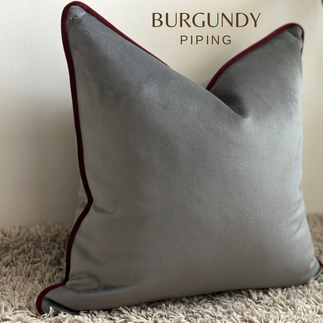 SLATE GREY | Velvet Cushion