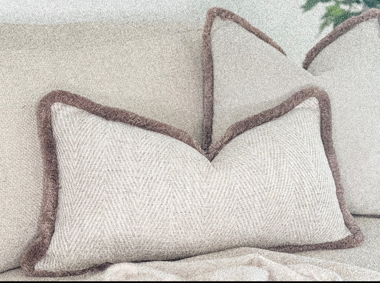 Earthy Brown & Natural Cushion Set