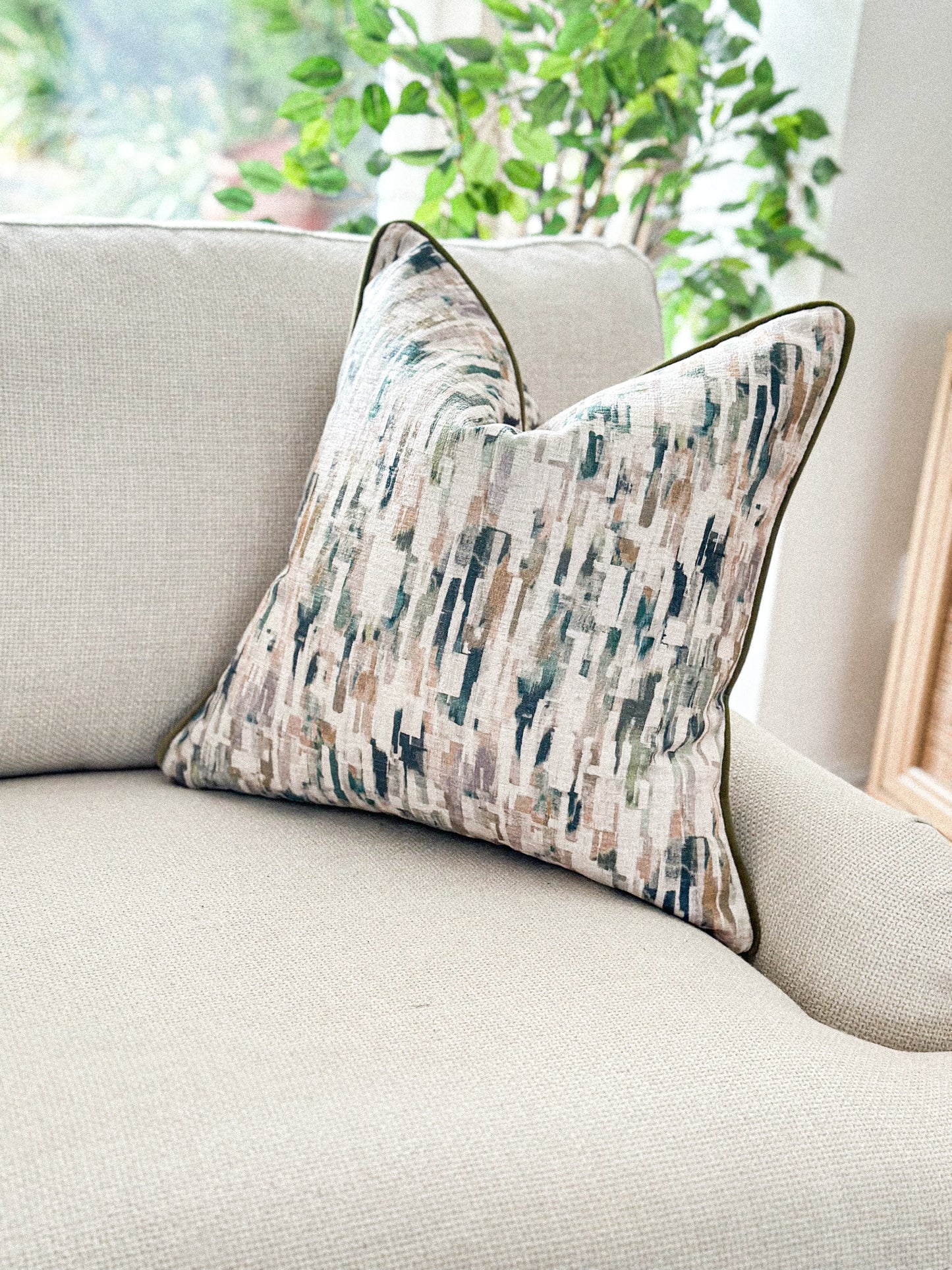 Abstract Accent luxury throw pillow.