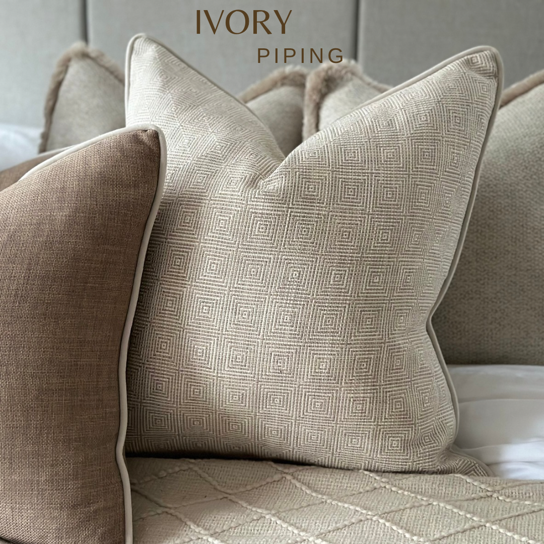 NEW ENGLAND NATURAL | Luxury Geometric Cushion