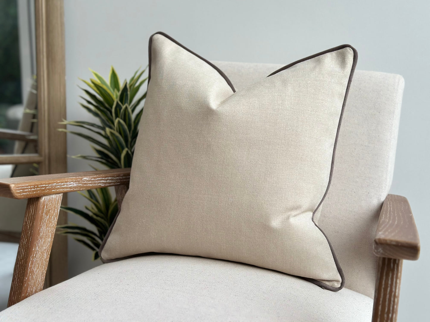 Cream scatter cushion