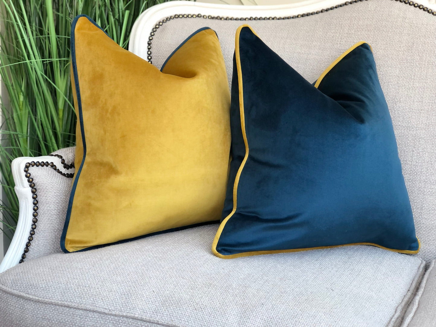 PACIFIC VELVET | Blue Toned Cushion