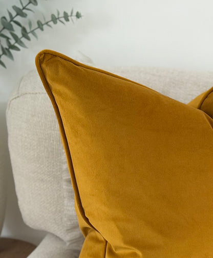DEEP MUSTARD| Velvet Cushion