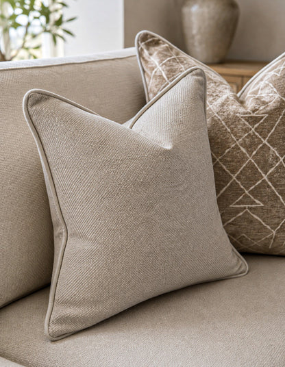 WARM GREIGE | Textured Cushion