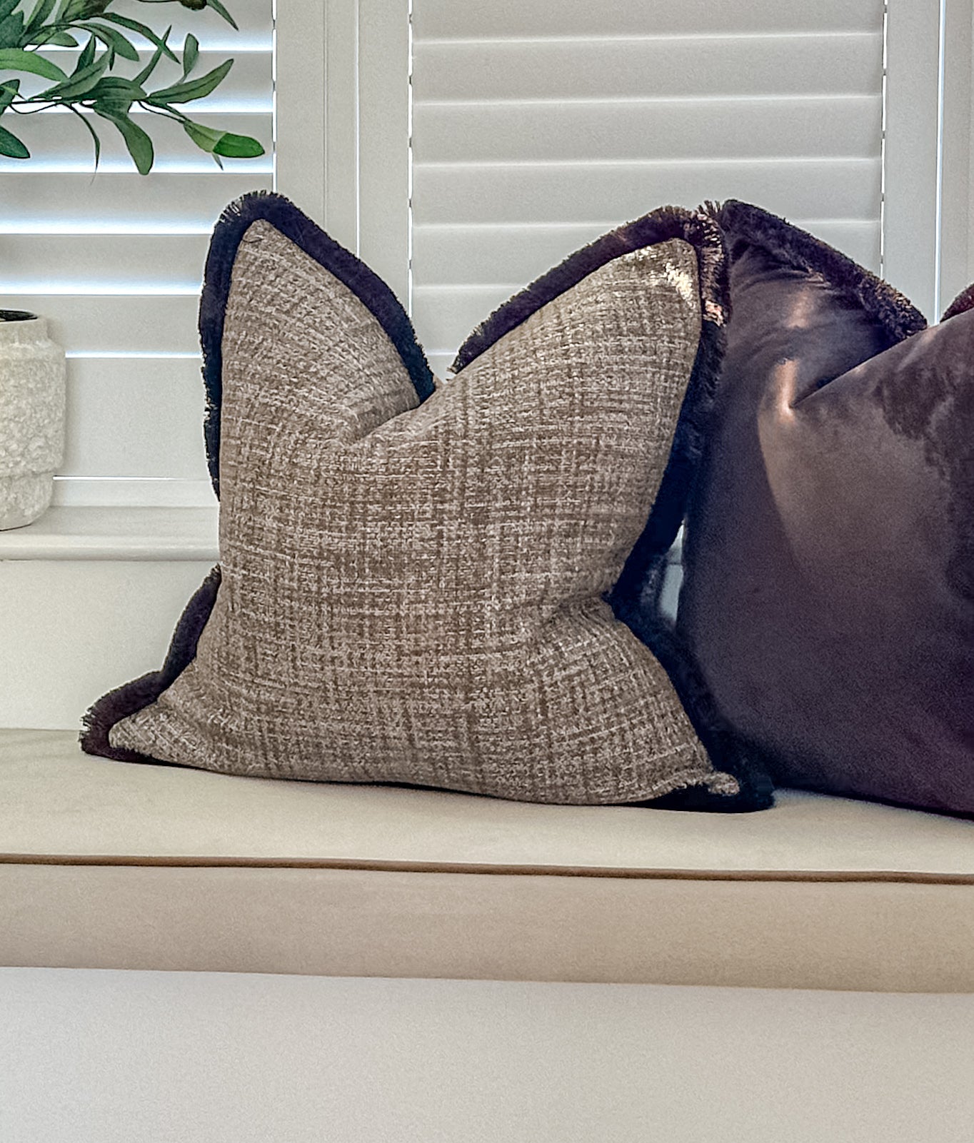 BALMORAL | Fringed or Piped cushion