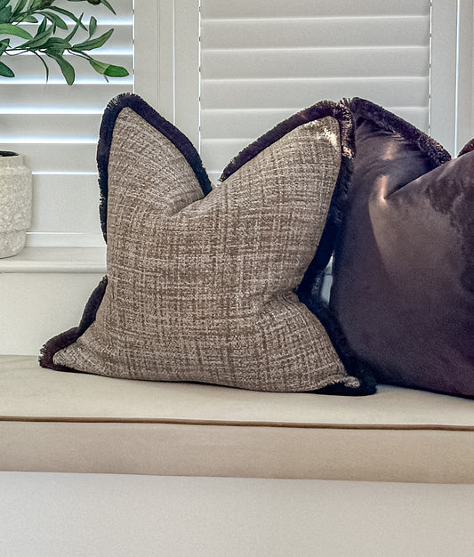 BALMORAL | Fringed or Piped cushion