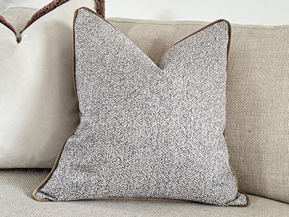 ASHWORTH | Grey-blue Textured cushion