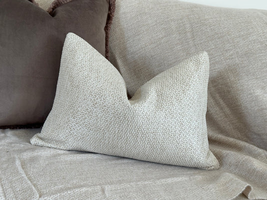 Natural Textured Rectangle Cushion Cover - 30x45cm