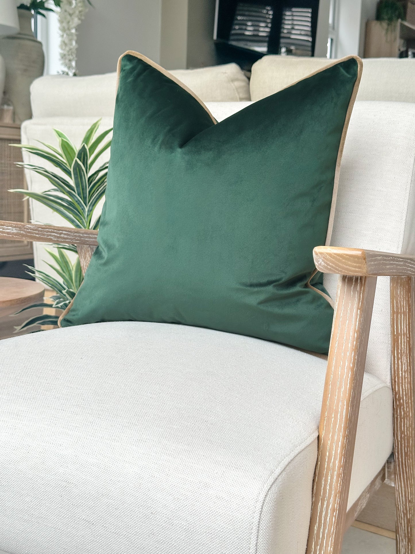 JADE | Green Velvet Cushion