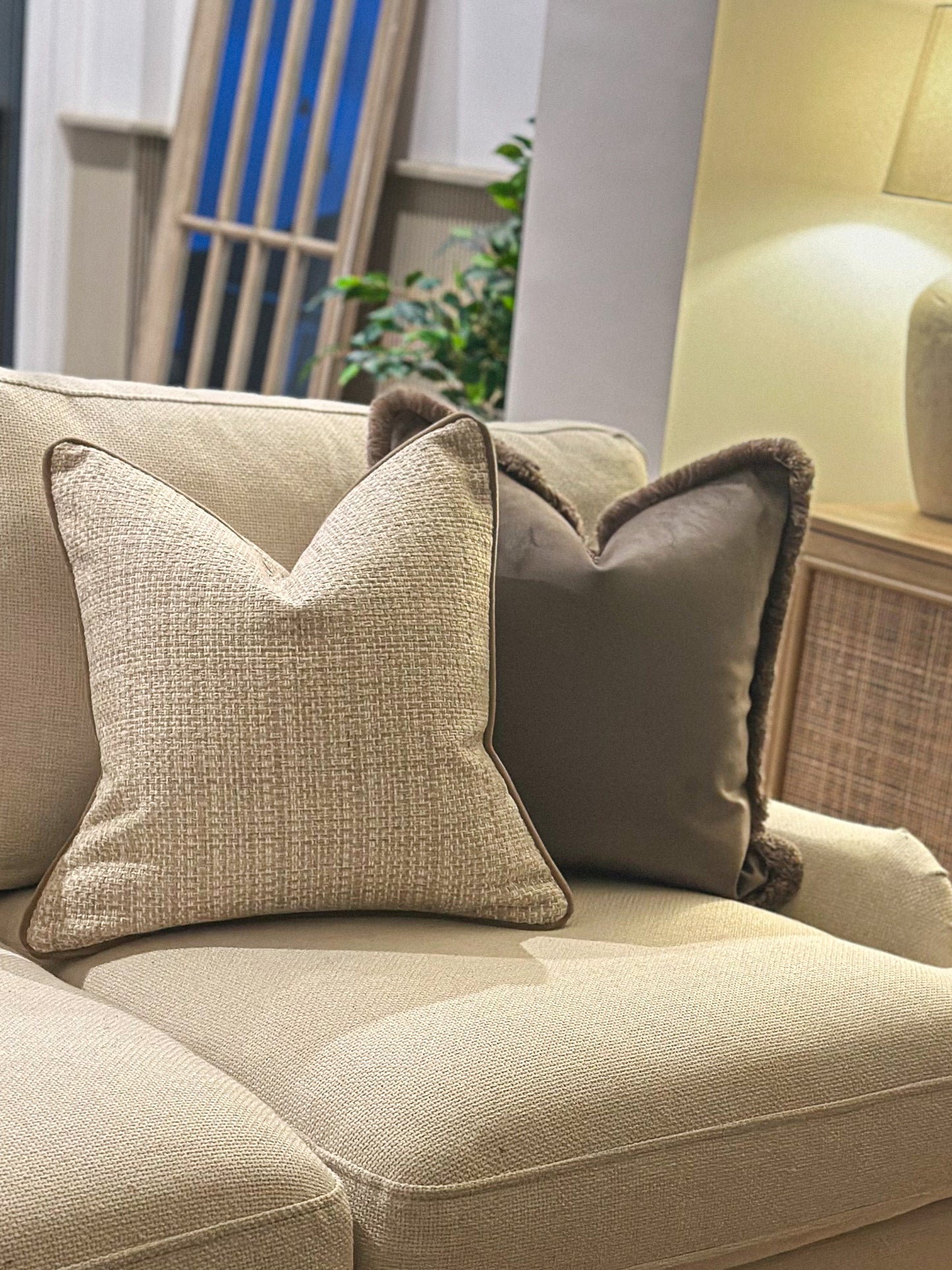 LEXI | Cream Woven Cushion