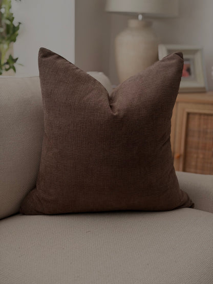 Earthy Brown & Natural Cushion Set