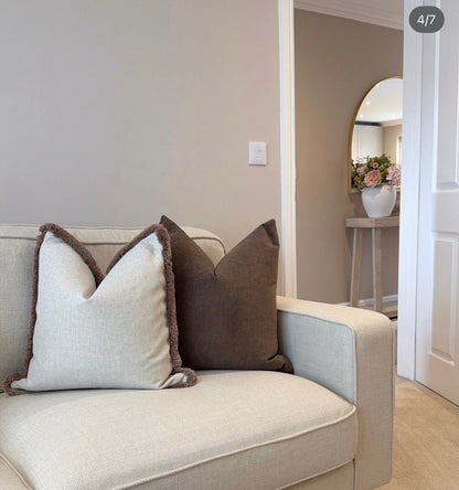 HADLEY | Natural Fringed Cushion