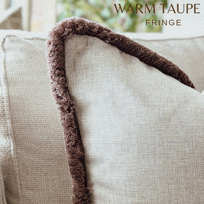 HADLEY | Natural Fringed Cushion