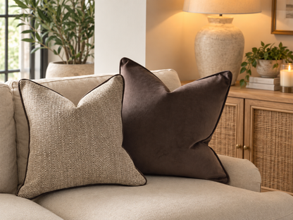 OAKLY BEIGE | Textured Weave Cushion