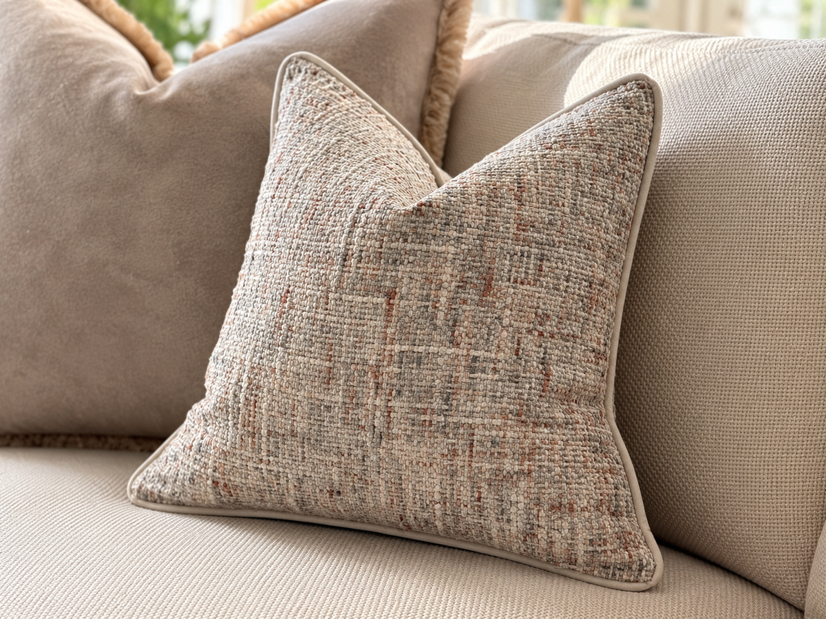 ENCHANTED FROST | Textured Weave Cushion