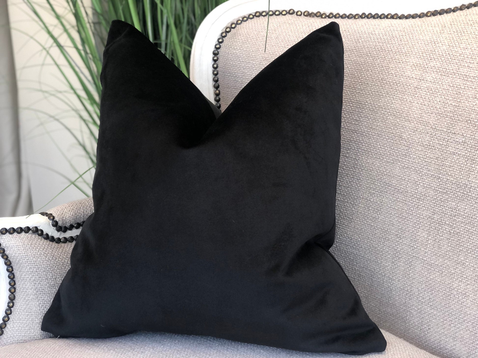 Black Velvet Cushions Luxury Home Decor Shop Now
